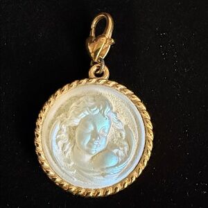 C518 Vintage Kirk’s Folly Love never dies dream angel pendant